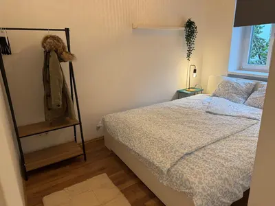 Ein Bett oder Betten in einem Zimmer der Unterkunft Modern, zentral & cosy wohnen in Döbling, dem schönsten Bezirk Wiens - free parking
