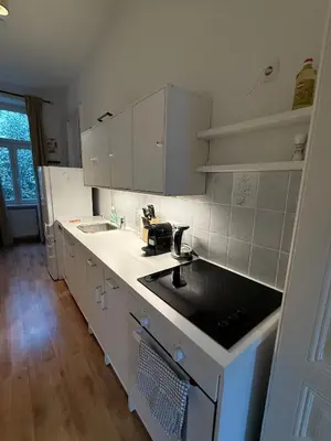 Küche/Küchenzeile in der Unterkunft Modern, zentral & cosy wohnen in Döbling, dem schönsten Bezirk Wiens - free parking