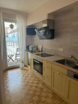 Küche/Küchenzeile in der Unterkunft Modern and cozy apartment close to city center