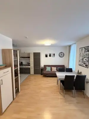 Küche/Küchenzeile in der Unterkunft Urban Nest Vienna - Fast Wi-Fi - Sleeps 4 - Free Coffee&Tea