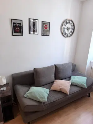 Ein Sitzbereich in der Unterkunft Urban Nest Vienna - Fast Wi-Fi - Sleeps 4 - Free Coffee&Tea