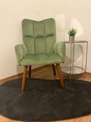 Ein Sitzbereich in der Unterkunft Zentrales Apartment Nähe Naschmarkt