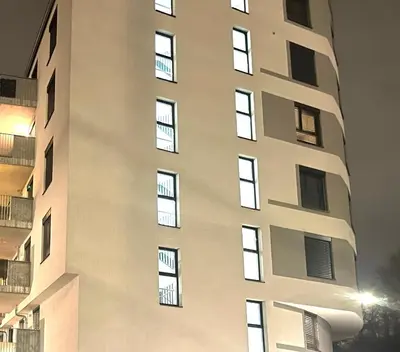 Das Gebäude in dem sich die Ferienwohnung befindet