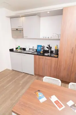Küche/Küchenzeile in der Unterkunft Apartment Favoriten top 1