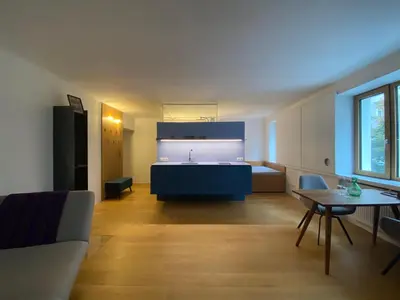 Ein Bett oder Betten in einem Zimmer der Unterkunft Designer Apartment Nähe Oper Naschmarkt