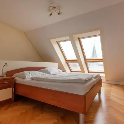 Ruheoase im Dachgeschoss mit Klimaanlage