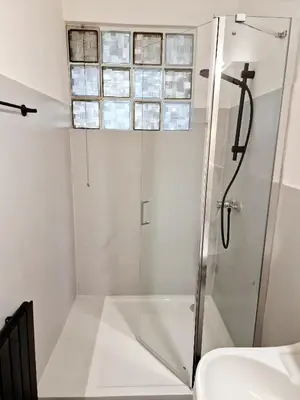 Ein Badezimmer in der Unterkunft Vega Apartments - Schönbrunn