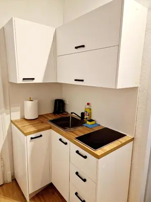 Küche/Küchenzeile in der Unterkunft Vega Apartments - Schönbrunn