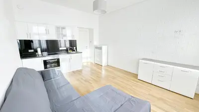 Küche/Küchenzeile in der Unterkunft Cozy Apartment- 5 Minutes to Danube River