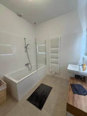 Ein Badezimmer in der Unterkunft Stilvolles zentrales Apartment im schönsten Bezirk Wiens - parking upon request