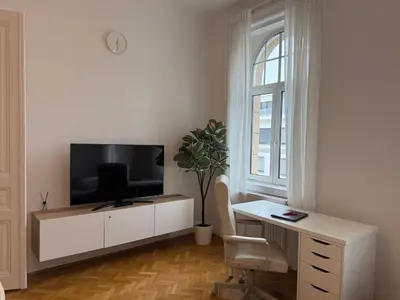 TV/Unterhaltungsangebot in der Unterkunft Stilvolles zentrales Apartment im schönsten Bezirk Wiens - parking upon request