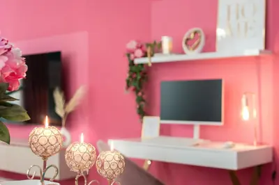 TV/Unterhaltungsangebot in der Unterkunft Luxus Apartment-Pink Dream
