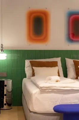 Ein Bett oder Betten in einem Zimmer der Unterkunft josef's home I Deluxe Suite I Quiet & Central