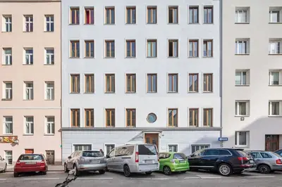 Das Gebäude in dem sich die Ferienwohnung befindet