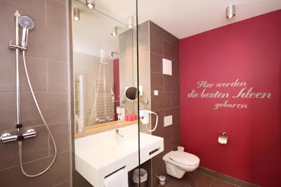 Ein Badezimmer in der Unterkunft Gasthof Keller