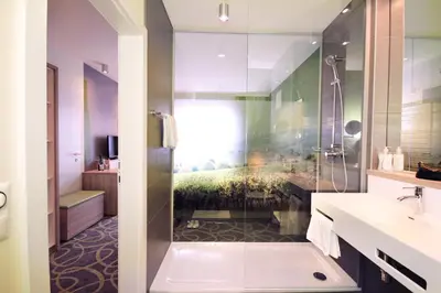 Ein Badezimmer in der Unterkunft Gasthof Keller