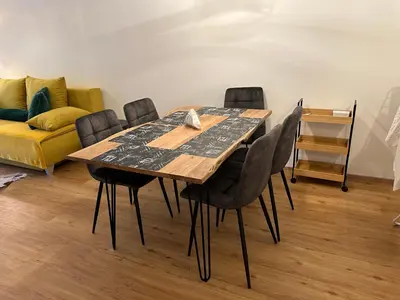 Ein Sitzbereich in der Unterkunft Schönbrunn Garden Apartments