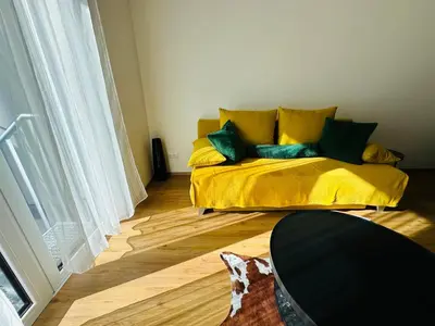 Ein Sitzbereich in der Unterkunft Schönbrunn Garden Apartments