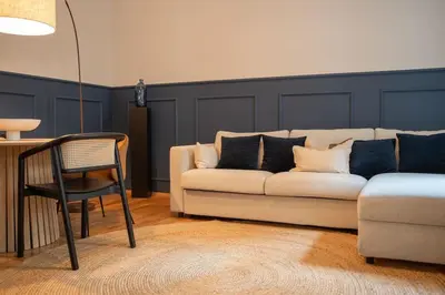 Ein Sitzbereich in der Unterkunft josef's home I Vienna Charm Apartment I 02