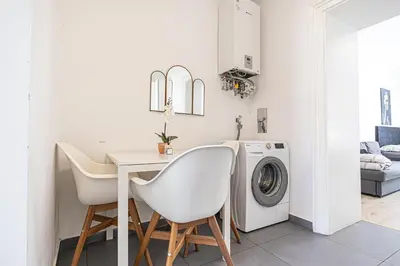 Ein Sitzbereich in der Unterkunft Budget-friendly Room 15 Min from Vienna
