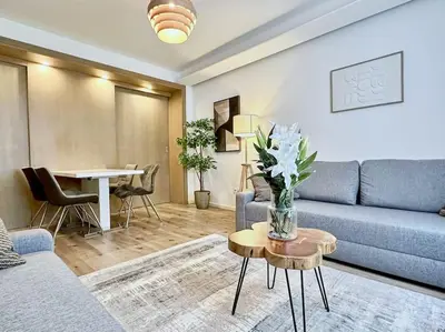 Ein Sitzbereich in der Unterkunft Inner City I Walk to Stephansdom I Designer Flat