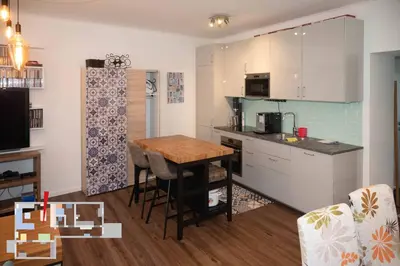 Küche/Küchenzeile in der Unterkunft Short-Term Rental Vienna