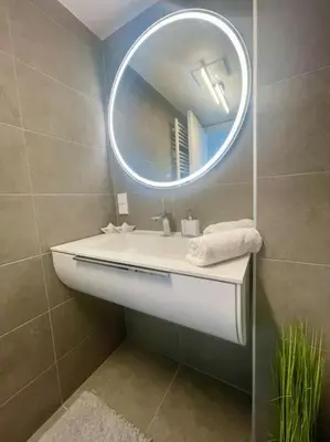 Ein Badezimmer in der Unterkunft Luxus-Oase mit Weitblick
