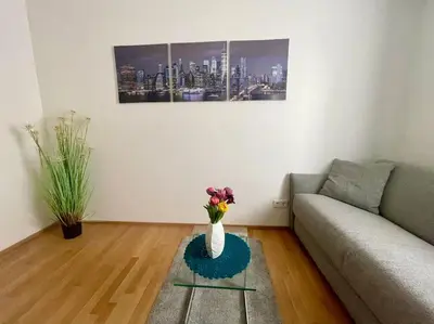 Ein Sitzbereich in der Unterkunft Luxus-Oase mit Weitblick