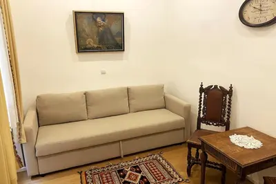Ein Sitzbereich in der Unterkunft Deluxe Apartment mit Suite