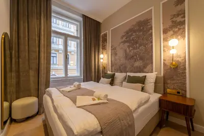 Ein Bett oder Betten in einem Zimmer der Unterkunft josef's home I Superior Suite I Quiet & Central