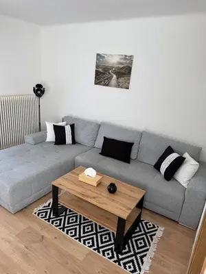 Ein Sitzbereich in der Unterkunft Chill & Relax Ferienhaus Breitenbrunn