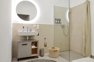 Ein Badezimmer in der Unterkunft Rückzugsort bei Familienbesuch oder Arbeitsaufenthalt