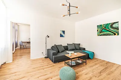 Ein Sitzbereich in der Unterkunft Emily
