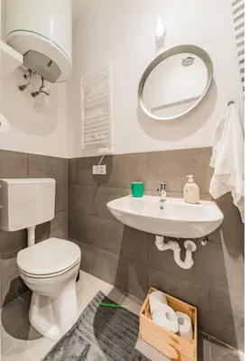 Ein Badezimmer in der Unterkunft Cute Apartment