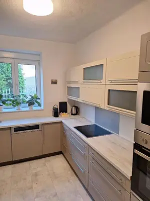 Küche/Küchenzeile in der Unterkunft Ferienwohnung Anita