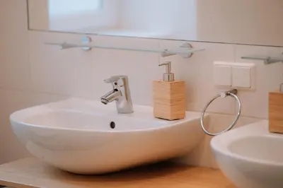 Ein Badezimmer in der Unterkunft 90qm, 3 bedrooms, near Schönbrunn, balcony - Axara Housing