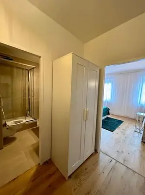 Ein Badezimmer in der Unterkunft Museumsquartier Apartment