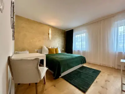 Ein Bett oder Betten in einem Zimmer der Unterkunft Museumsquartier Apartment