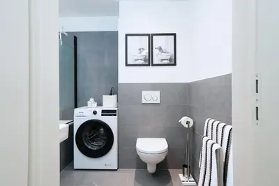 Ein Badezimmer in der Unterkunft 