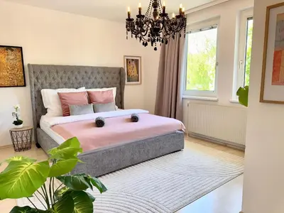 Ein Bett oder Betten in einem Zimmer der Unterkunft Chic Relax - Best located City & Nature Trip Apartment