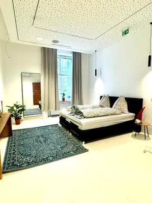 Ein Bett oder Betten in einem Zimmer der Unterkunft Central Opera Apartment 140 m2