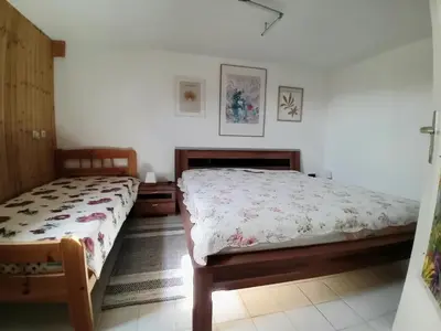 Ein Bett oder Betten in einem Zimmer der Unterkunft Apartment an der Hutweide