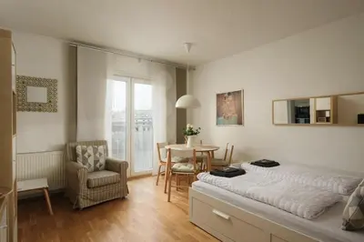 Ein Bett oder Betten in einem Zimmer der Unterkunft Family Comfy Apartments by Mariahilfer Straße Shopping Street 24H Check-in