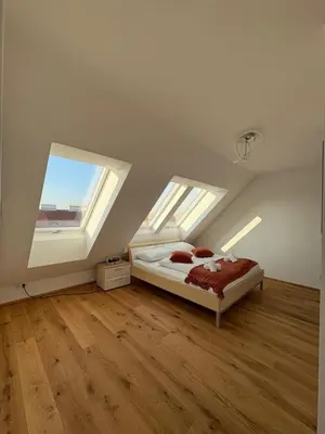 Ein Bett oder Betten in einem Zimmer der Unterkunft FeelHome-Terrasse-4 Gäste-WiFi