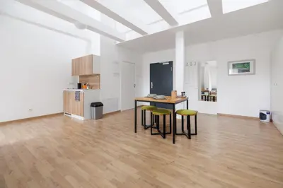 Küche/Küchenzeile in der Unterkunft Central Urban Studio