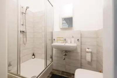 Ein Badezimmer in der Unterkunft Central Urban Studio