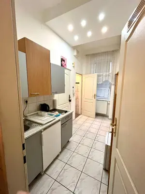 Küche/Küchenzeile in der Unterkunft Trendiges Appartment im Wiener Künstlerviertel