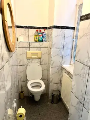 Ein Badezimmer in der Unterkunft Trendiges Appartment im Wiener Künstlerviertel