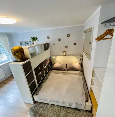 Ein Bett oder Betten in einem Zimmer der Unterkunft Vienna Business-Apartment 1-6 months