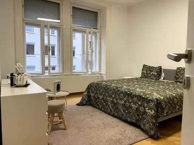 Ein Bett oder Betten in einem Zimmer der Unterkunft Luxury Serviced 3-Bedroom Flat in Vienna's 1st District